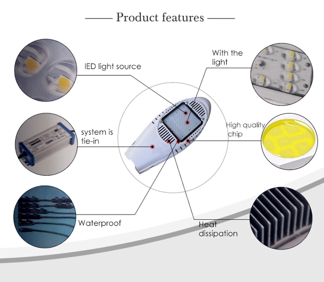 High Brightness Solar Panel LED Street Light System