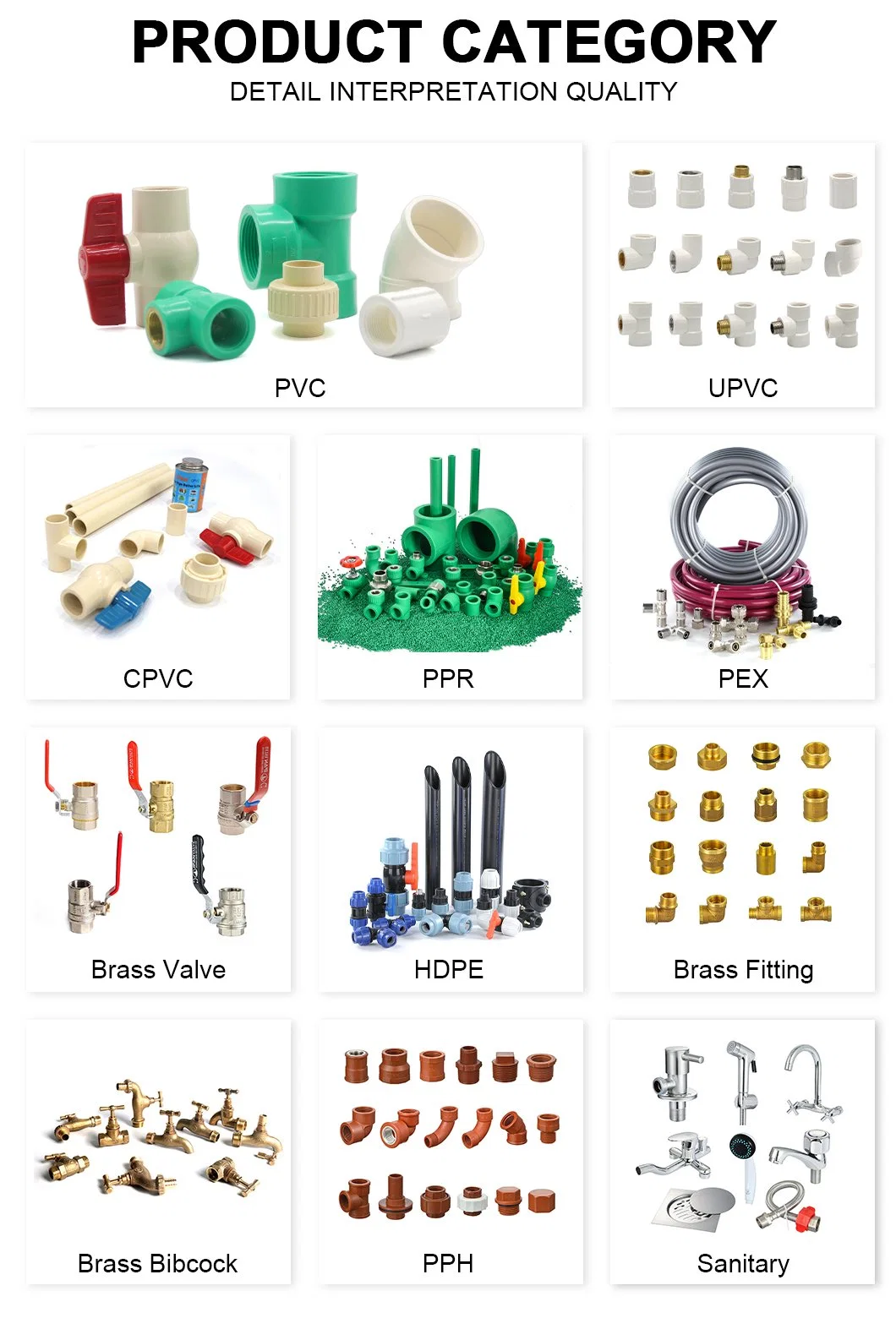 Ifan China Factory PPR Pipe Fittings for Pipe Lines Connect